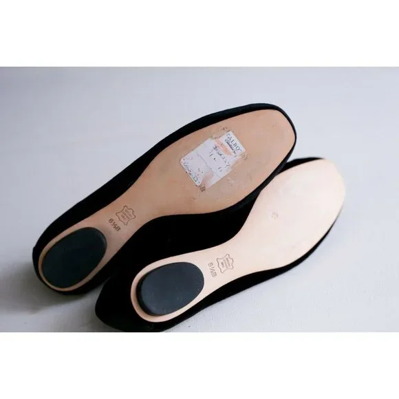 Talbots Velvet Holiday Rhinestone Detail Festive Pretty Flats 6.5 - Picture 4 of 5